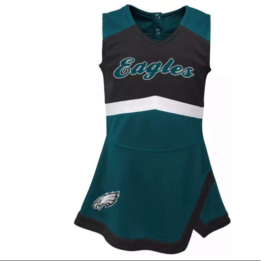 Toddler Philadelphia Eagles Cheer Jumper Dress